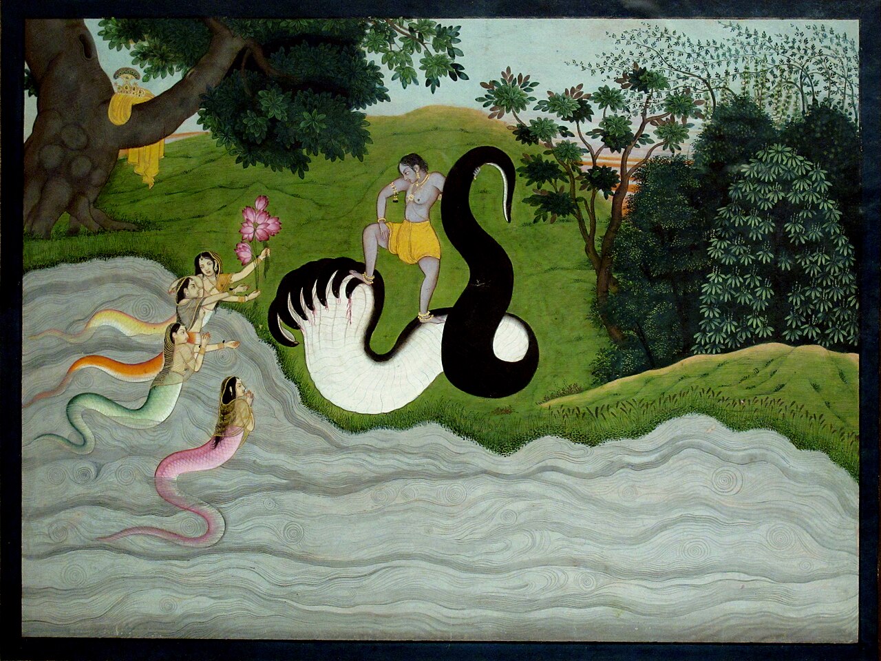Kṛṣṇa Dances on Kāliya